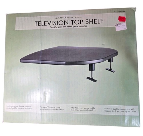 Vtg black monitor shelf - vtg, sanus